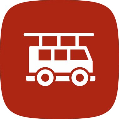 bus simgesi vektör illüstrasyonu