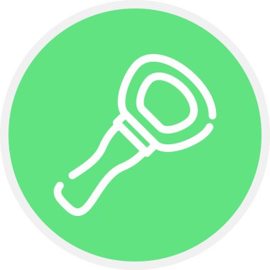 Şişe Açılma Çizgisi Çemberi Basit Simge, Vektör Resimleri