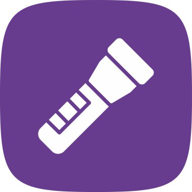 Flashlight Basit Simge, Vektör İllüstrasyonu