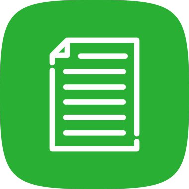 Sözleşme basit simgesi, vektör illüstrasyonu