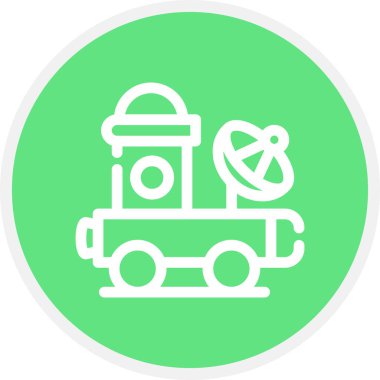 Explorer Satır Çemberi Basit Simge, Vektör Resimleri