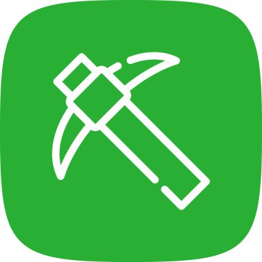 Kazma simgesi, vektör illüstrasyonu