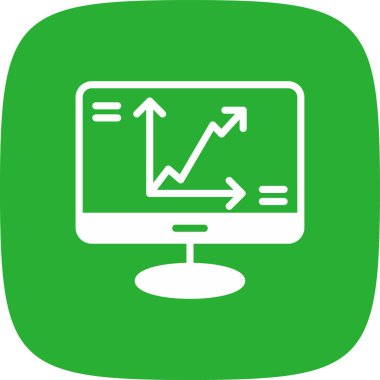 İstatistikler basit simge, vektör illüstrasyonu