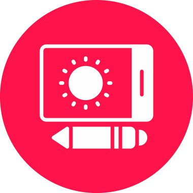 Kamera modern simgesi, vektör illüstrasyonu