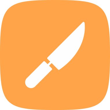 Bıçak simgesi, vektör illüstrasyonu