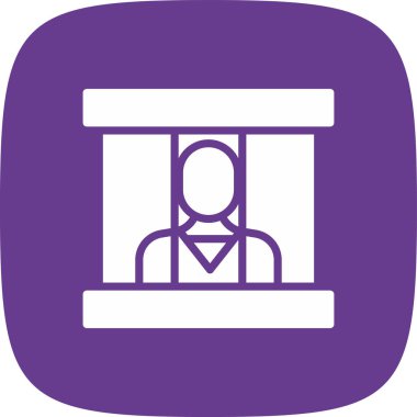 Mahkûm Simgesi, Vektör İllüstrasyonu