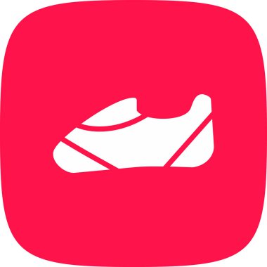 İzole edilmiş tek bir ayakkabı simgesinin vektör çizimi