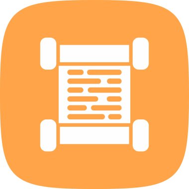 Basit simge, vektör illüstrasyonunu kaydır