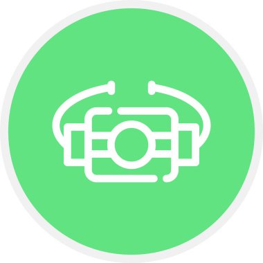 Bilezik Çizgisi Çemberi Basit Simge, Vektör Resimleri