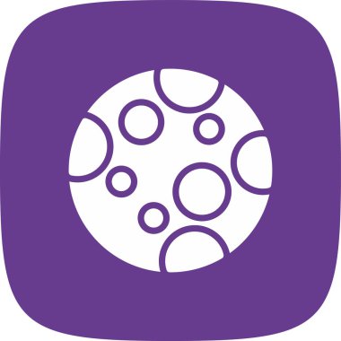 ay basit simgesi, vektör çizim