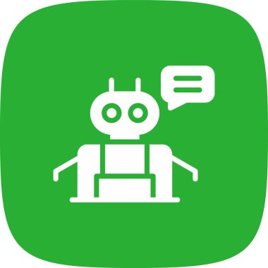 android robot ikon vektör çizimi