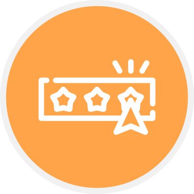 Satır Çemberi Basit Simge, Vektör Resimleri