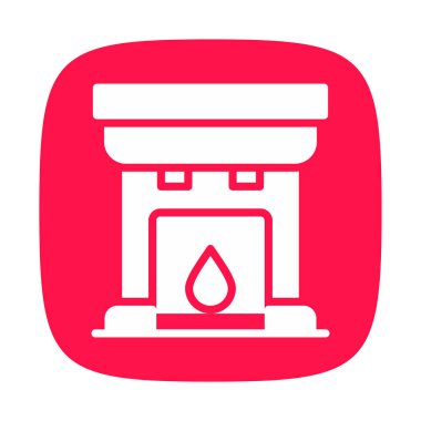 Kişisel ve ticari kullanım için ateş vektörü simgesi simgesi vektör çizimi..