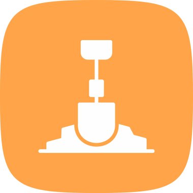 basit kutsal kişilerin resmi, vektör çizim kürek