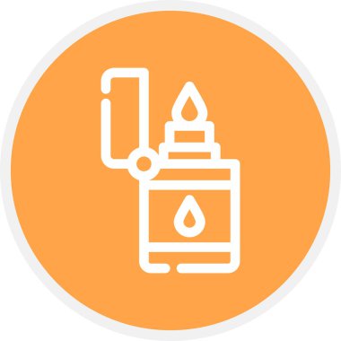 Açık Satır Çemberi Basit Simge, Vektör Resimleri