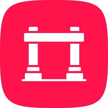 Spor Salonu Simgesi, Vektör İllüstrasyonu