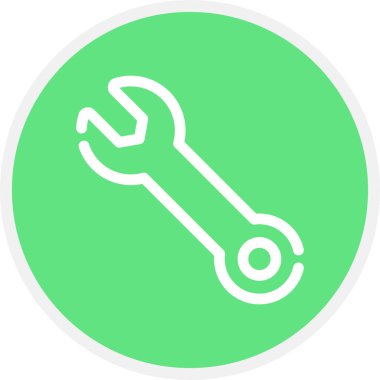 Anahtar Çizgisi Çemberi Basit Simge, Vektör Resimleri