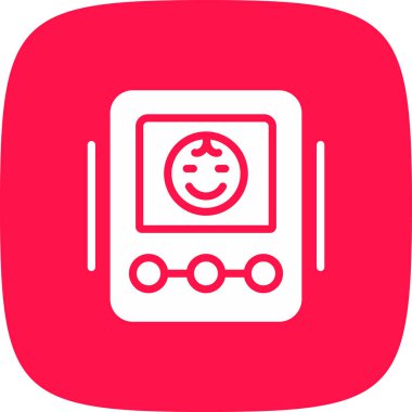 Modern kamera simgesinin vektör illüstrasyonu