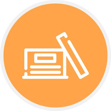 Paket Hattı Çemberi Basit Simge, Vektör Resimleri