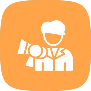 Kameralı bir kadının vektör çizimi