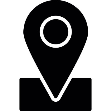 harita işaretçisi düz sembol simgesi