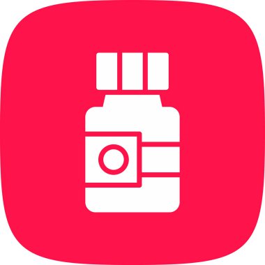 Kapsüller Basit Simge, Vektör İllüstrasyonu