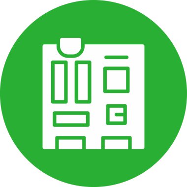 Bina. Web simgesi basit tasarım