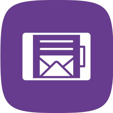 Vektör E- posta simgesi illüstrasyonu