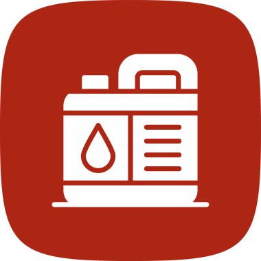 Varil yağı ikonu. Beyaz arkaplanda izole edilmiş web tasarımı için yağ tenekesi ikonu çizimi