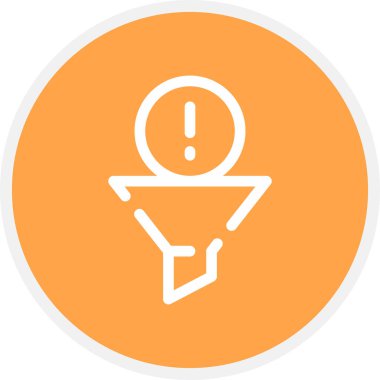 Satır Çemberi Filtreleniyor Basit Simge, Vektör Resimleri