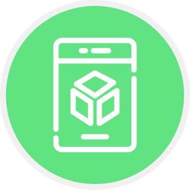 Prototip Satır Çemberi Basit Simge, Vektör Resimleri