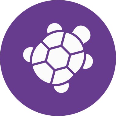 Kaplumbağa simgesi, vektör illüstrasyonu