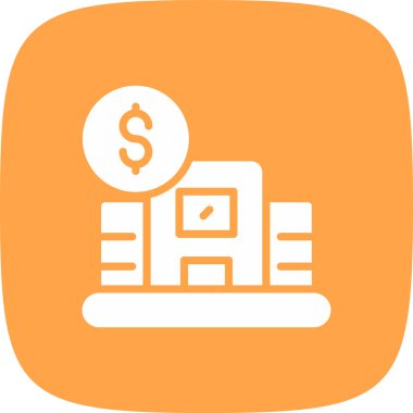 Birincil Pazar Basit Simge, Vektör İllüstrasyonu