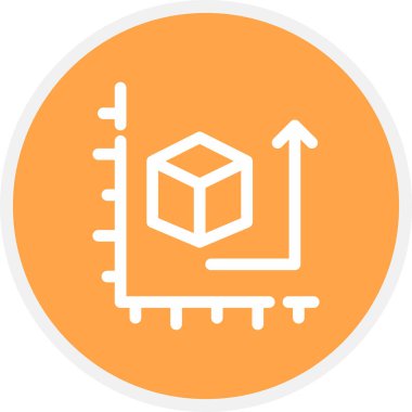 Şeker Kan Seviyesi Çemberi Basit Simge, Vektör İllüstrasyonu