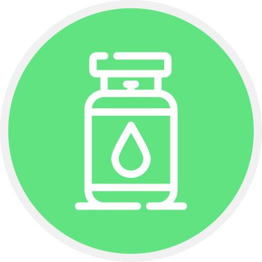 Gaz Doldurucu Satır Çemberi Basit Simge, Vektör Resimleri