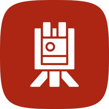 Canvas basit simgesi, vektör illüstrasyonu