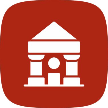 Adliye Basit Simge, Vektör İllüstrasyonu