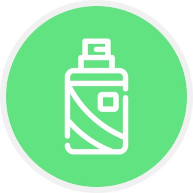 Saç Spreyi Çemberi Basit Simge, Vektör Resimleri