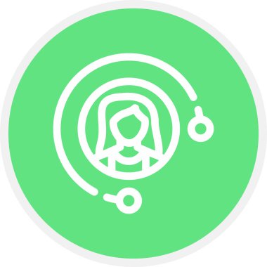 Halka Halkası Basit Simge, Vektör İllüstrasyonu