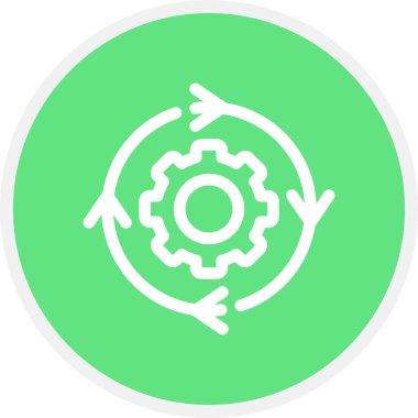 Diyagram Çizgisi Çemberi Basit Simge, Vektör Resimleri