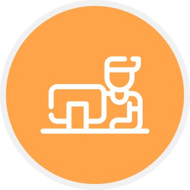 Akıllı Satır Çemberini Çalıştır Basit Simge, Vektör ResmiComment