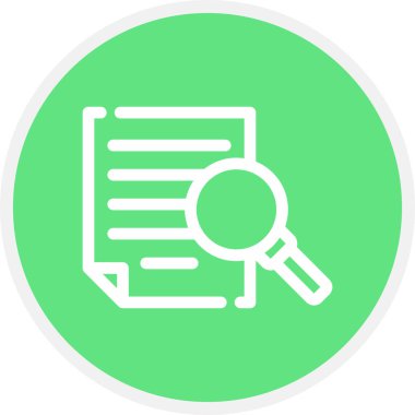 Dava Satırı Çemberi Basit Simge, Vektör İllüstrasyonu