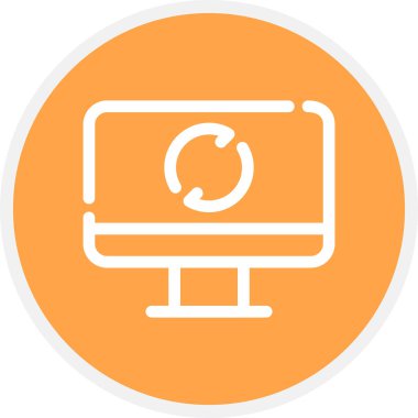 Lag Line Circle Basit Simge, Vektör Resimleri