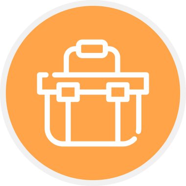 Araç Kutusu Satırı Çemberi Basit Simge, Vektör Resimleri