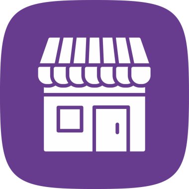 Fırın Dükkanı basit simgesi, vektör illüstrasyonu