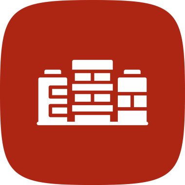 Apartman Simgesi, Vektör İllüstrasyonu