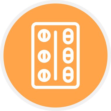 İlaç Hattı Çemberi Basit Simge, Vektör İllüzyonu