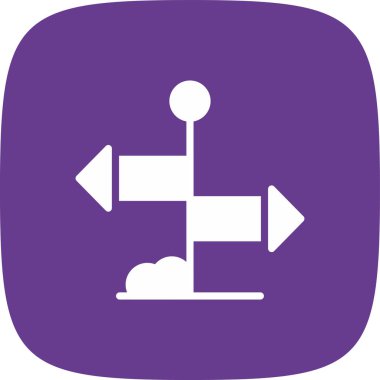 Yönlendirme basit simge, vektör illüstrasyonu