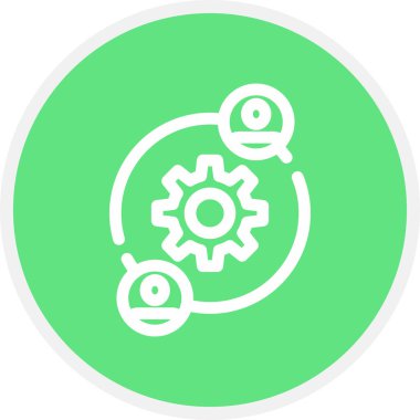 Kaynak Satırı Çemberi Basit Simge, Vektör Resimleri