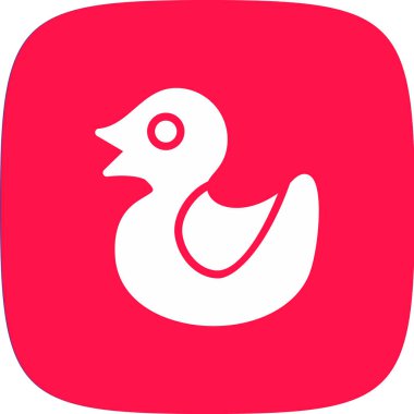 Bir kuş simgesinin vektör illüstrasyonu